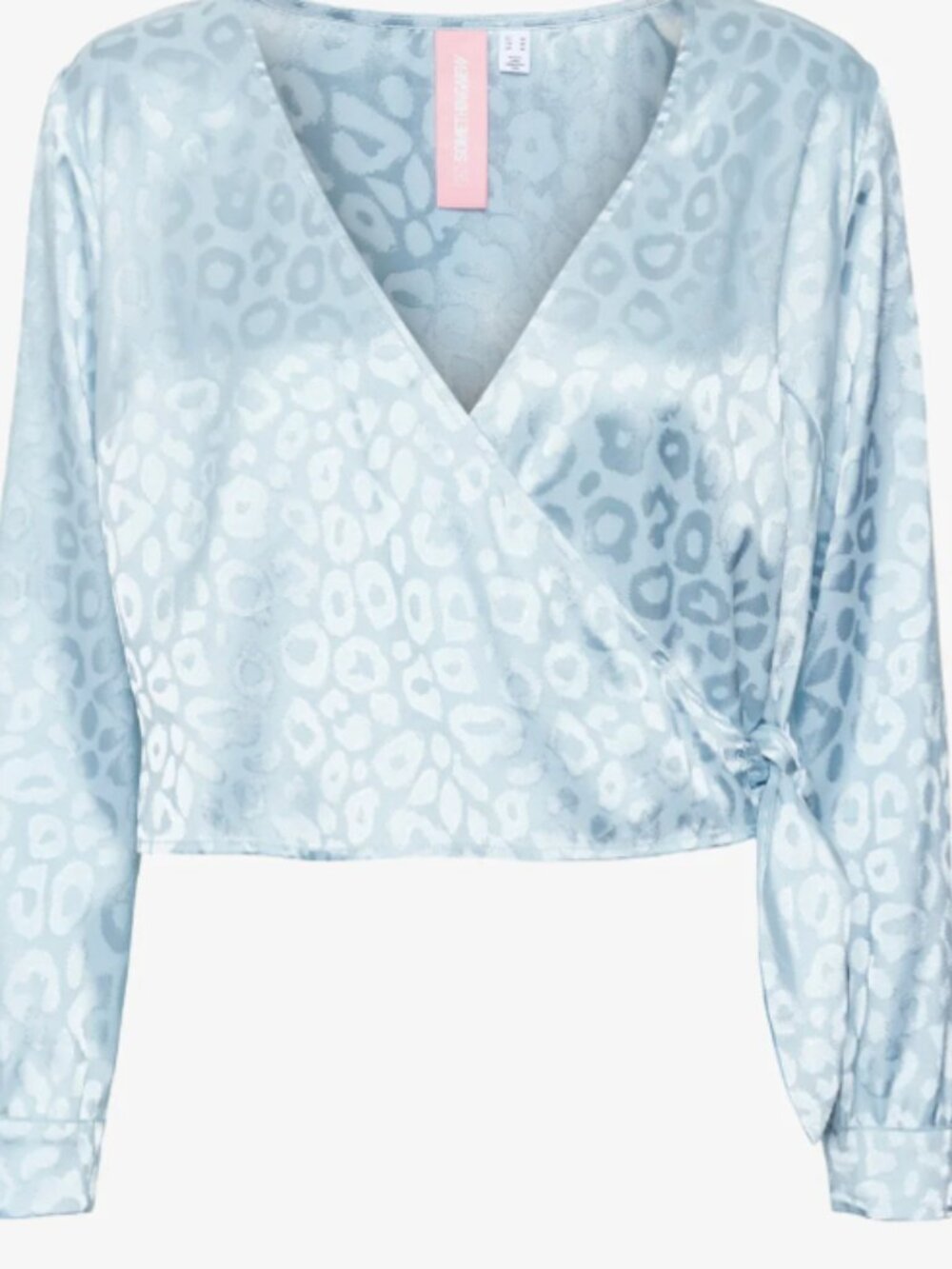 SOMETHINGNEW SNMIA SHORT TIE TOP - Bluse - blue topaz size L